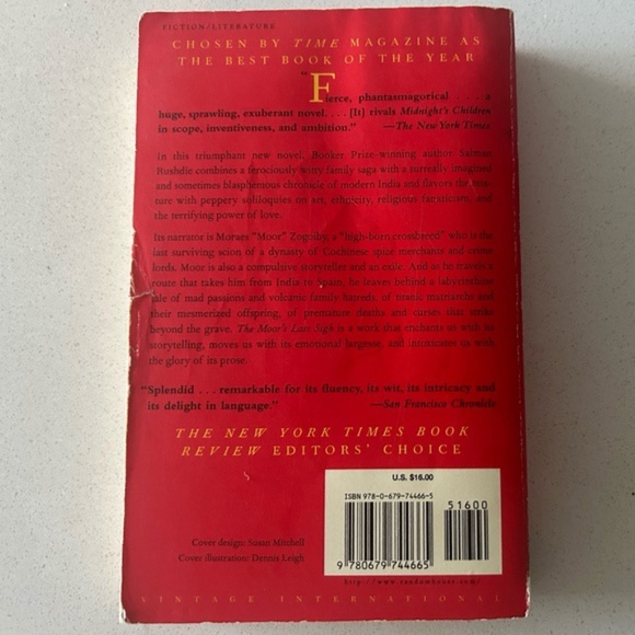 The Moor's Last Sigh by Salman Rushdie - Picture 2 of 3